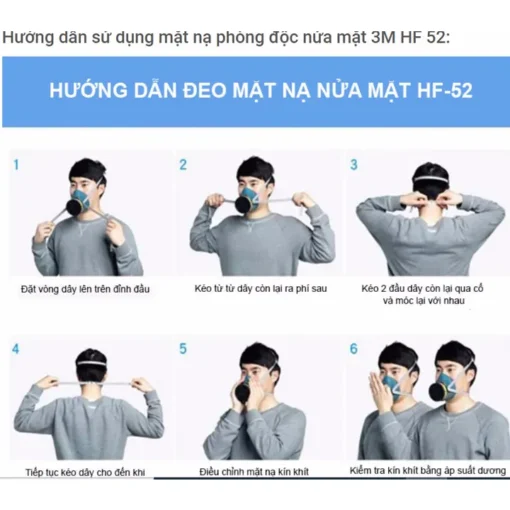 Mặt nạ nửa mặt (M/L) 3M HF-52